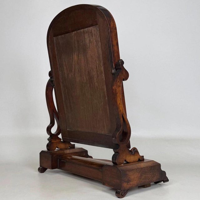 Antique English Mahogany Dressing Mirror, 1870s For Sale - Image 9 of 16