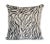 Transitional Baby Zebra Black 20" Cowhide Pillow For Sale - Image 3 of 3
