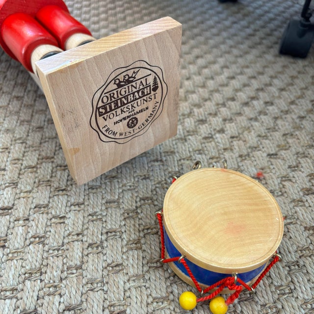 1980s German Steinbach 'Drummer Boy' Handcrafted Nutcracker For Sale - Image 9 of 9