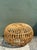 Vintage Italian Stick Rattan Ottoman After Albini For Sale - Image 4 of 12