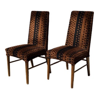 Mid- Century Pair of Mod Dining Chairs For Sale