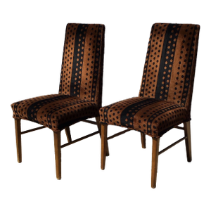 Mid- Century Pair of Mod Dining Chairs