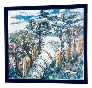 Hubert Estourgie, Secret Garden, Holland, 1960s, Oil on Canvas