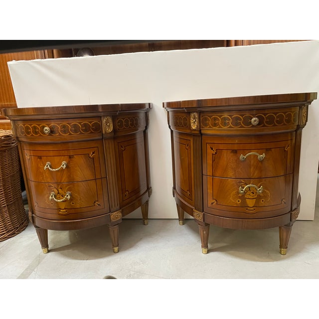 Louis Philippe XVI Triptych Dresser and Bedside Tables, Set of 3 For Sale - Image 10 of 17
