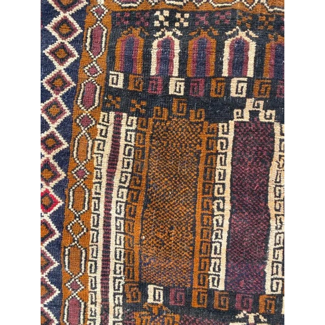 Small Vintage Baluch Afghan Rug For Sale - Image 14 of 18