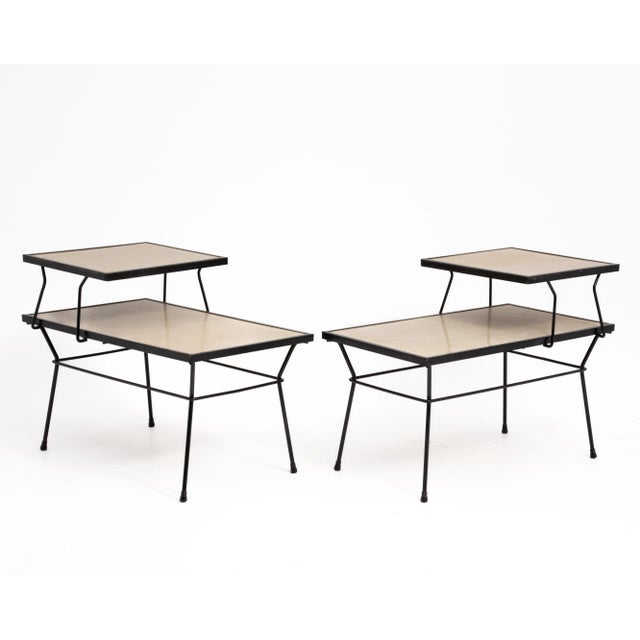 Iron Step Tables After George Nelson Frank & Sons Arbuck Paul McCobb Mid Century For Sale In Philadelphia - Image 6 of 12