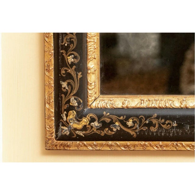 Wood 20th Century Antique Chinoiserie Gilt Wood Statement Mirror For Sale - Image 7 of 13