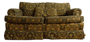 Skirted Loveseat Attributed to Baker Furniture