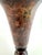 Metal Vintage Metal Vase With Aged Patina Decorative Vessel For Sale - Image 7 of 8
