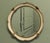 French Round Art Deco Wall Mirror in Gilt and Cream This very attractive Mirror has a 1” wide cream crackle painted and...