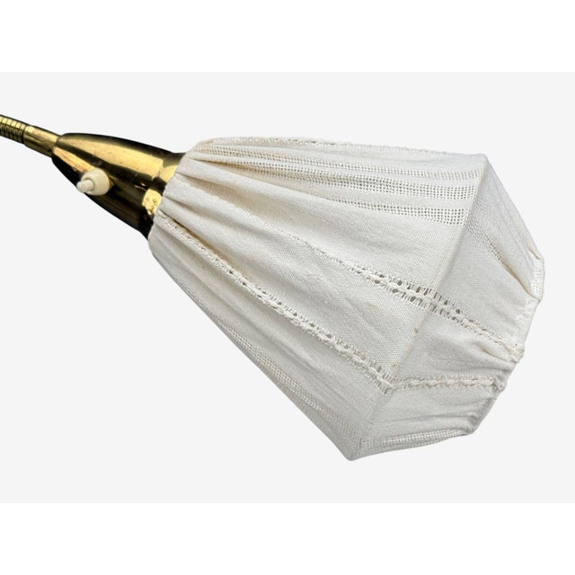 Black Eskilstuna Elektrofabrik, Floor Lamp, Laqcuered Metal, Brass, Sweden, 1960s For Sale - Image 8 of 14