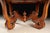 Italian Round Solid Walnut Dining Table With Inlaid Top and Pedestal Base For Sale - Image 4 of 4
