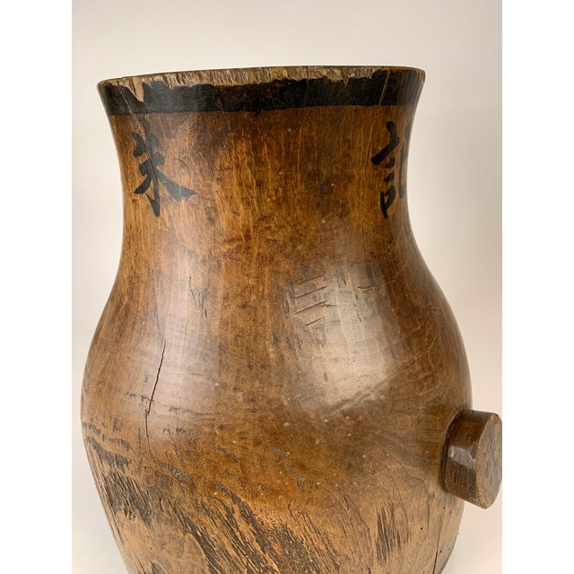 Early 20th Century Asian Wooden Vessel For Sale - Image 10 of 12