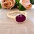 Red Natural Ruby Ring 6.5 14k Yellow Gold 4.51 TCW Certified For Sale - Image 8 of 18