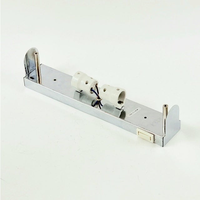 Transparent 1970s Mid-Century Modern Tubular Murano Glass Wall Lights/Sconces From Hillebrand - a Pair For Sale - Image 8 of 11