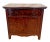 Exceptionally figured late 19th-century Victorian single-door cabinet and three drawer commode. Crafted from richly...