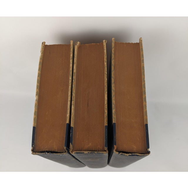 1940s Greystone Press Collected Works Library Books in Blue & Gold, Set of 3 For Sale - Image 4 of 14