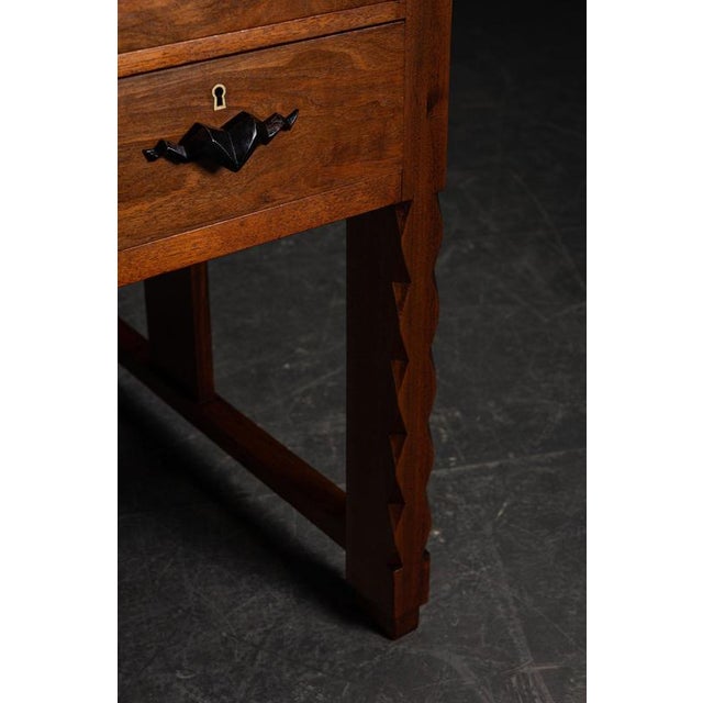 1920s Amsterdamse School Desk period: 1920s origin: The Netherlands dimensions (cm): h135 x w75 x d82 cm material: wood,...