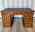 19th Century Beautiful 19th Century Country English Pine and Tooled Leather Pedestal Desk For Sale - Image 5 of 5