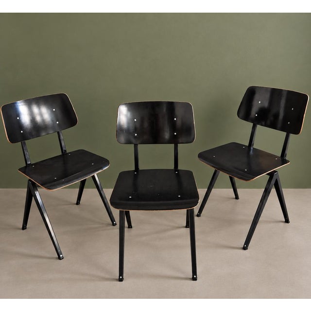 Galvanitas S16 Chaises in Black, 1960s, Set of 3 For Sale - Image 10 of 10