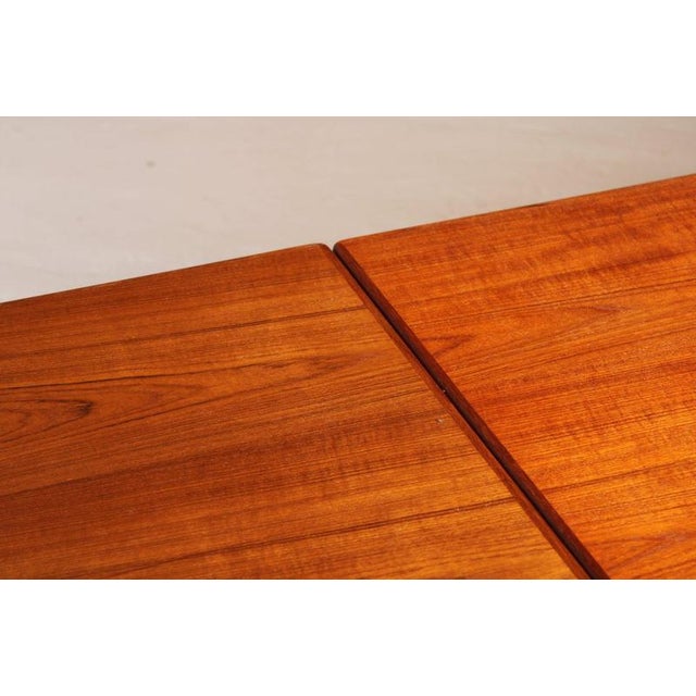 Mid-Century Danish Extending Teak Dining Table, 1970s For Sale - Image 12 of 14