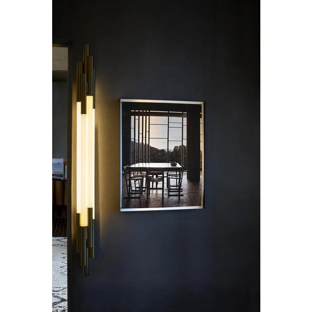 Gold Small Org Wall Lamp by Sebastian Summa For Sale - Image 8 of 9