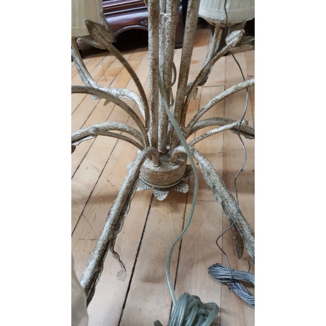 Boho Shabby Chic Floral 9 Light Chandelier For Sale - Image 9 of 13