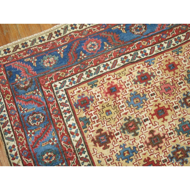Rare size Persian Bakshaish rug with an all-over design in different assortment of colors. 7' x 8'2'' 20th century...