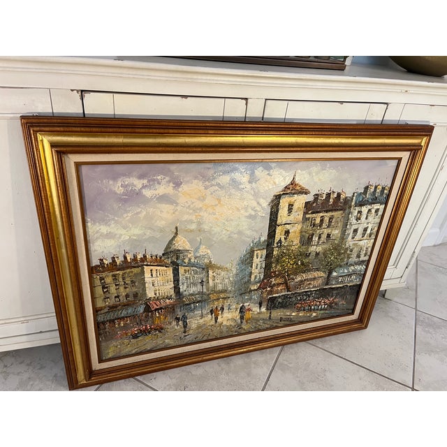 Caroline Burnett (1877-1950) Impressionist Paris Cityscape Oil Painting For Sale - Image 9 of 12