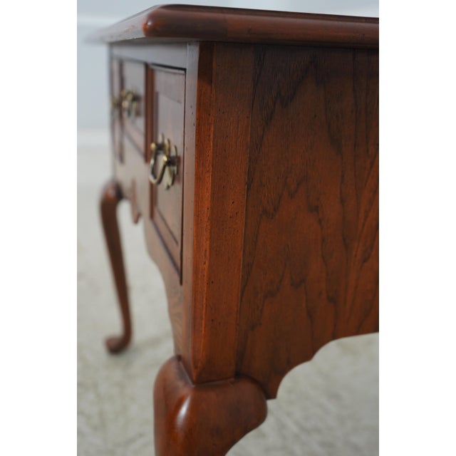Hekman George III English Style Walnut Dressing Table Lowboy For Sale - Image 14 of 18