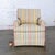 Mid to Late 20th Century Traditional Club Chair by Henredon With Striped Pastel Fabric For Sale - Image 18 of 18