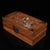 Brown Huanghuali Style Wood Jewelry Box With Mother of Pearl Inlay – Bird & Flower Motif For Sale - Image 8 of 10