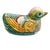 Chinoiserie Vintage Chinese Mandarin Duck Cloisonné Enamel Covered Trinket Box For Sale - Image 3 of 10