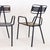 French Radar Garden Chairs in Metal attributed to René Malaval, Set of 2 For Sale - Image 9 of 16
