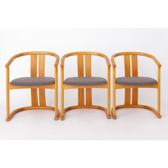 Beige Mid-Century Modern Beech Dining Chairs from Casala, Germany, 1970s, Set of 4 For Sale - Image 8 of 12