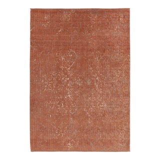 Rug & Kilim’s Abstract Rug in Pink, Muted All Over Pattern For Sale