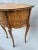 Camel Antique Burlwood Demilune Table With Drawers For Sale - Image 8 of 11