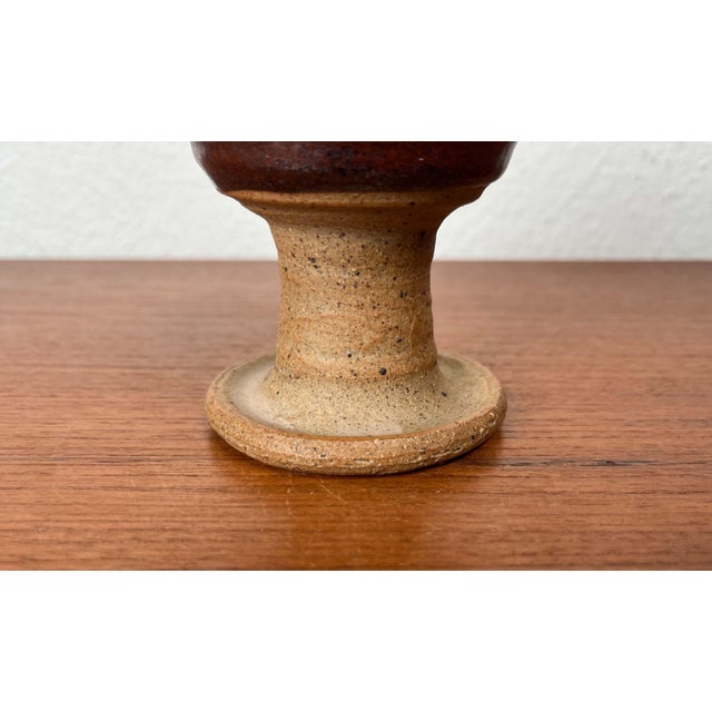 Beige Mid-Century Modern Danish Studio Pottery Mug from Tue Poulsen, 1960s For Sale - Image 8 of 13