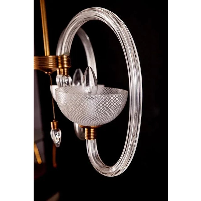 Reticello Murano Glass Chandelier by Ercole Barovier, 1940s For Sale - Image 14 of 18