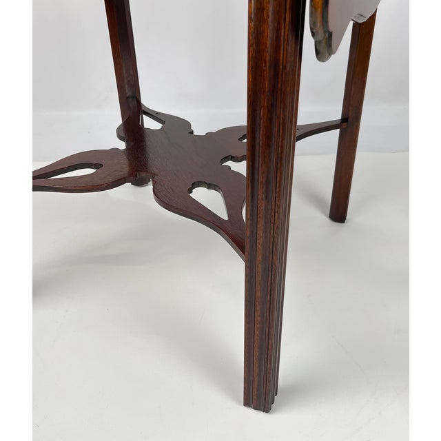 Vintage Baker Furniture Historic Charleston Chippendale-Style Mahogany Pembroke Drop-Leaf Table For Sale - Image 11 of 18
