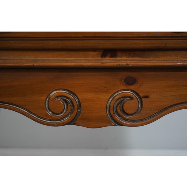 Ethan Allen Country French Pine Slant Front Desk For Sale - Image 9 of 18