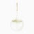White Metal and Sandblasted Glass Mushroom-Shaped Pendant Lamp attributed to Martinelli Luce, 1960s For Sale - Image 11 of 11