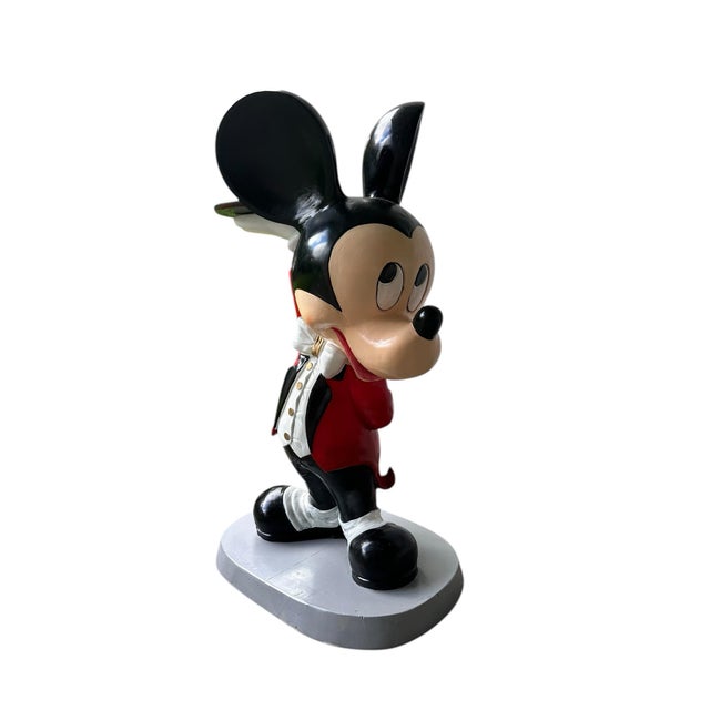 Rare Vintage Disney Gallery Mickey Mouse Butler Valet Bar Table For Sale - Image 4 of 11