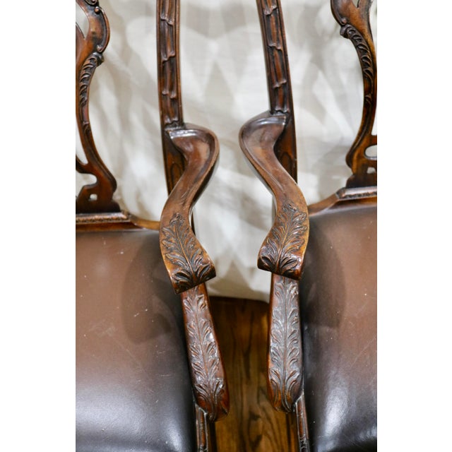 Vintage Theodore Alexander Chippendale Rococo Styled Urn Splat Arm ...