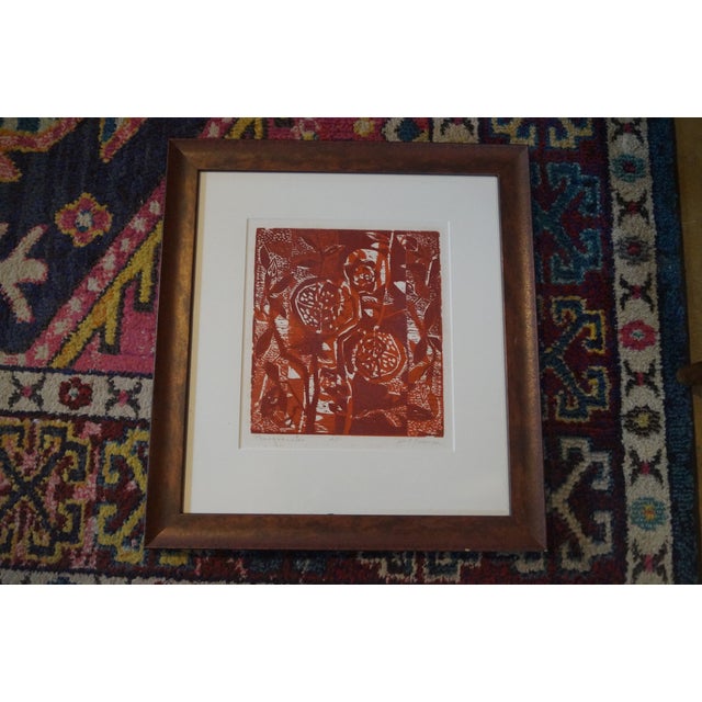 Late 20th Century Signed & Numbered Artist Proof Serigraph- Pomegranates For Sale - Image 12 of 12