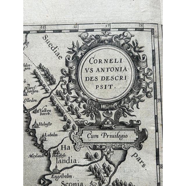 Antique Maps of Denmark and Saxony by Ortelius, 1598 For Sale - Image 6 of 12
