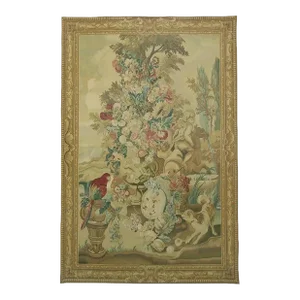 Vintage Tapestry With Birds and Animals