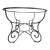 Mid 20th Century Wrought Iron Scroll Dining Table Base For Sale
