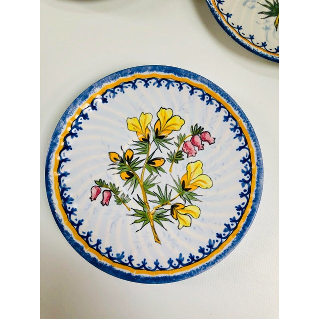 Antique French Henriot Quimper Faience Coffee Set- 27 Pieces For Sale - Image 9 of 12