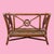 McGuire Vintage McGuire Target Back Oversized Lounge Chair For Sale - Image 4 of 8